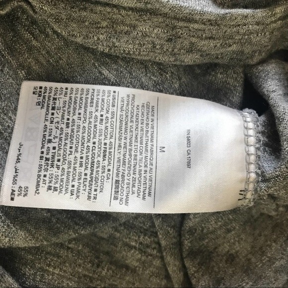 BANANA REPUBLIC Rain Go Away T Shirt Heather Grey Women's Medium - Picture 5 of 8